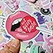 Cute Teen Girl Pink Stickers Pack Cool, 100 Pcs Vinyl Waterproof Stickers, for Laptop, Luggage, Car, Skateboard, Motorcycle, Bicycle Decal Graffiti Patches