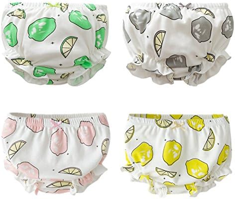 JIEYA Baby Girl's Cotton Lemon Printed Diaper Cover Bloomers