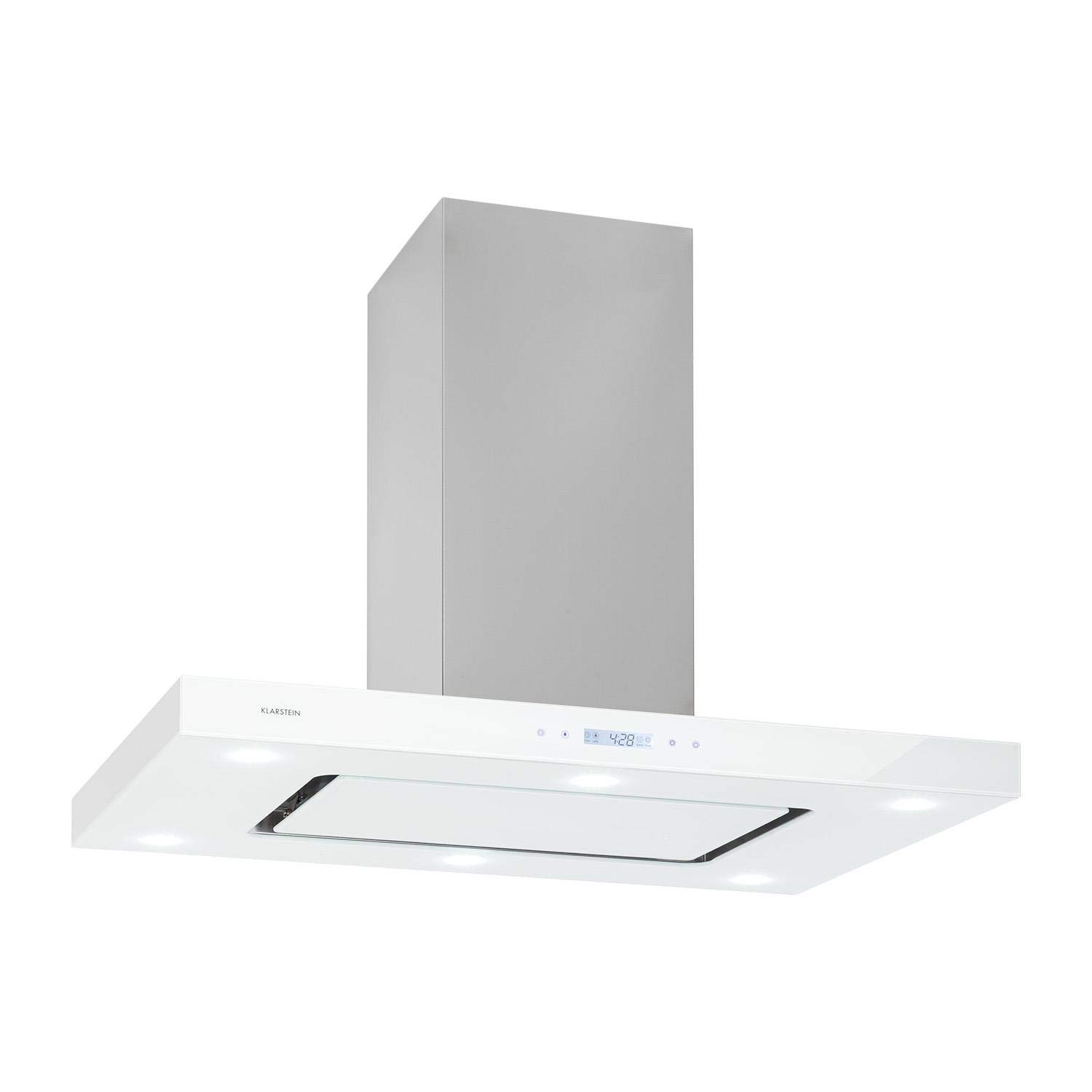 Klarstein-Valeria-Campana-extractora-aislada-Extractor-de-humos-230-W-Absorcion-de-650-mh-3-niveles-Iluminacion Klarstein-Valeria-Campana-extractora-aislada-Extractor-de-humos-230-W-Absorcion-de-650-mh-3-niveles-Iluminacion