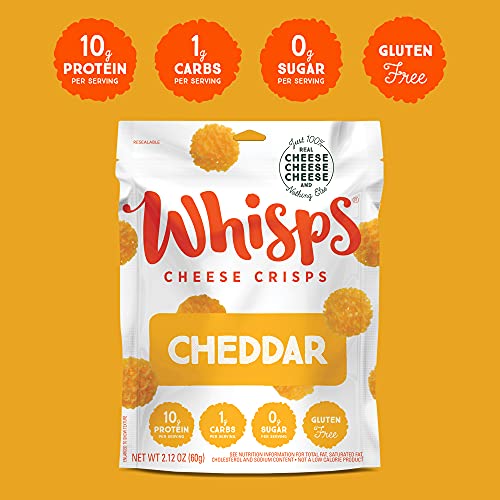 Whisps Cheese Crisps Variety Pack Healthy Snacks Keto Snack, Gluten