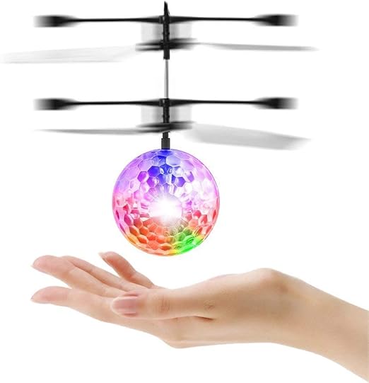 OCDAY RC Flying Ball, Boys Toys Crystal Flashing LED Light Infrared