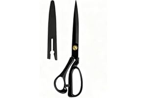 10inch Black Edged Carbon Steel Sharp Heavy Duty Tailor Scissors，Fabric Scissors For Fabric, Crafts, Ideal Sewing, Trimming a