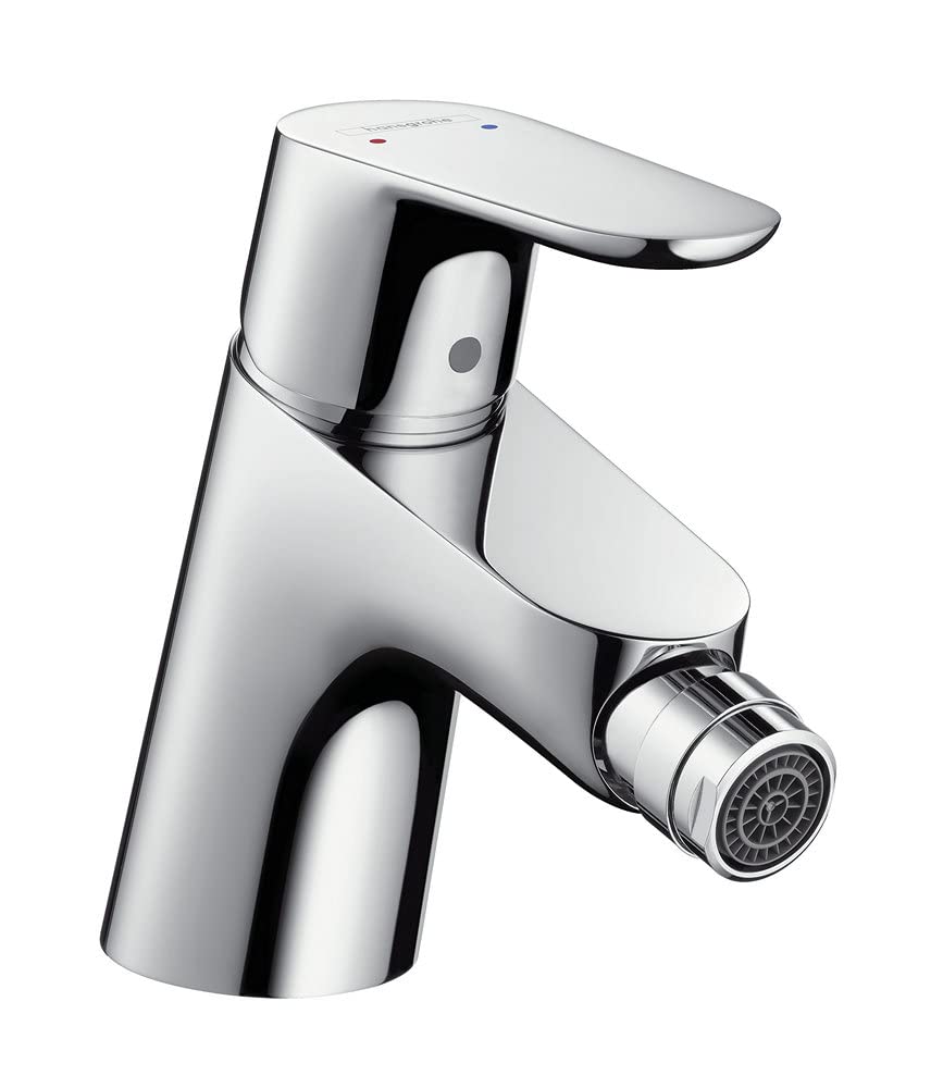 hansgrohe Focus bidet tap, pop-up waste, chrome