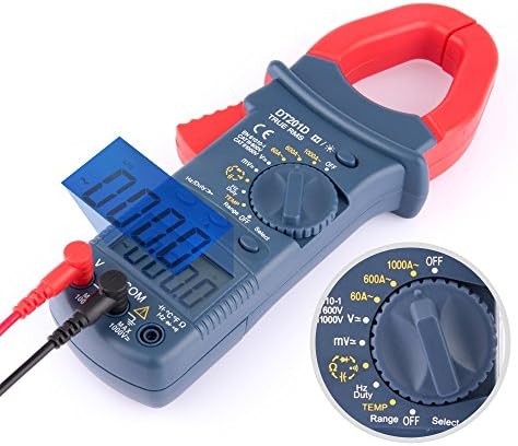 AUSHEN Digital Clamp Meter Multimeters AC/DC Current 6000 Counts Multimeter Volt Amp Meter with Manual and Auto Ranging