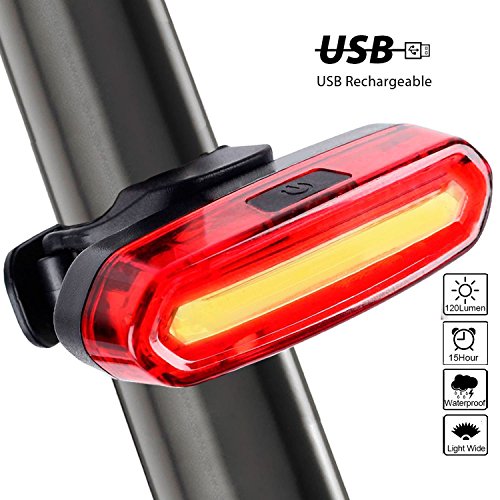 Bike Tail Light Rechargeable, CHFUN Ultra Bright Bike Light,4 Modes,120