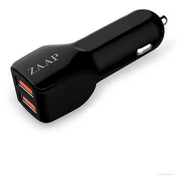 Zaap 3 1 A 10w 2 Port Usb Car Charger Plastic Amazon In Electronics