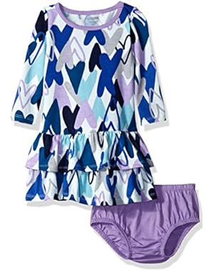 Baby Girls' Double-Ruffle Long-Sleeve Dress