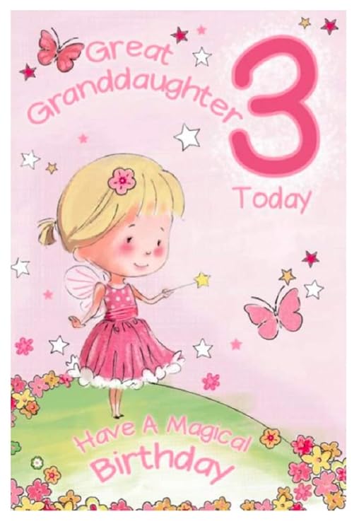 Great Granddaughter 3rd Birthday Card (GR-206128) - 3 Today - Magical ...