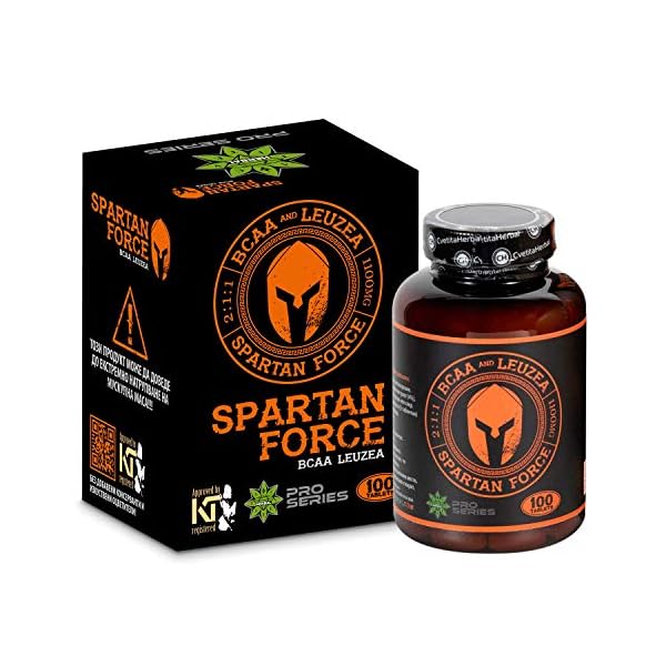 Spartan-Force-BCAA-211-Leuzea-Root-200-Tablets-x-1100mg-100-Days-Supply-Stimulates-Muscle-Growth-Muscle-Gain-Natural-Food-Supplement-by-Cvetita-Herbal Spartan Force | BCAA 2:1:1 | Leuzea Root | 200 Tablets x 1100mg (100 Days Supply) | Stimulates Muscle Growth | Muscle…