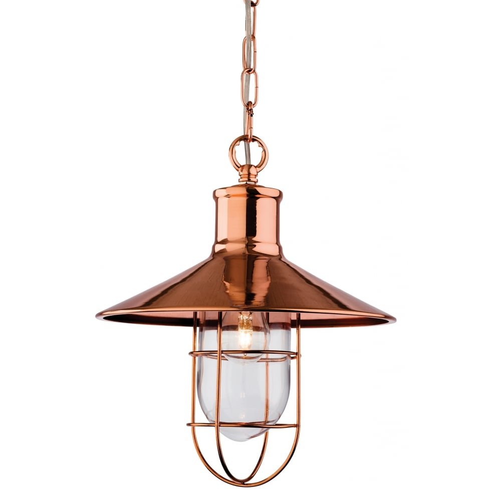 Firstlight Crescent Pendant, Copper, E14 (Small Edison Screw)