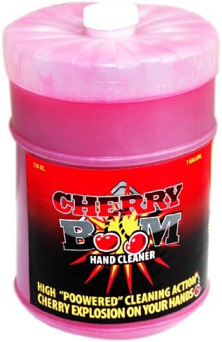 Cherry Boom Industrial Hand Cleaner Pumice Fortified Grease, Tar, Paint, Asphalt Vanisher Flat Top 1 Gallon, FITS ZEP DISPENSER,