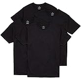 Stafford Performance Set of 2 Premium Fashion Crew Neck Black Shirts 100% Cotton (X-Large)