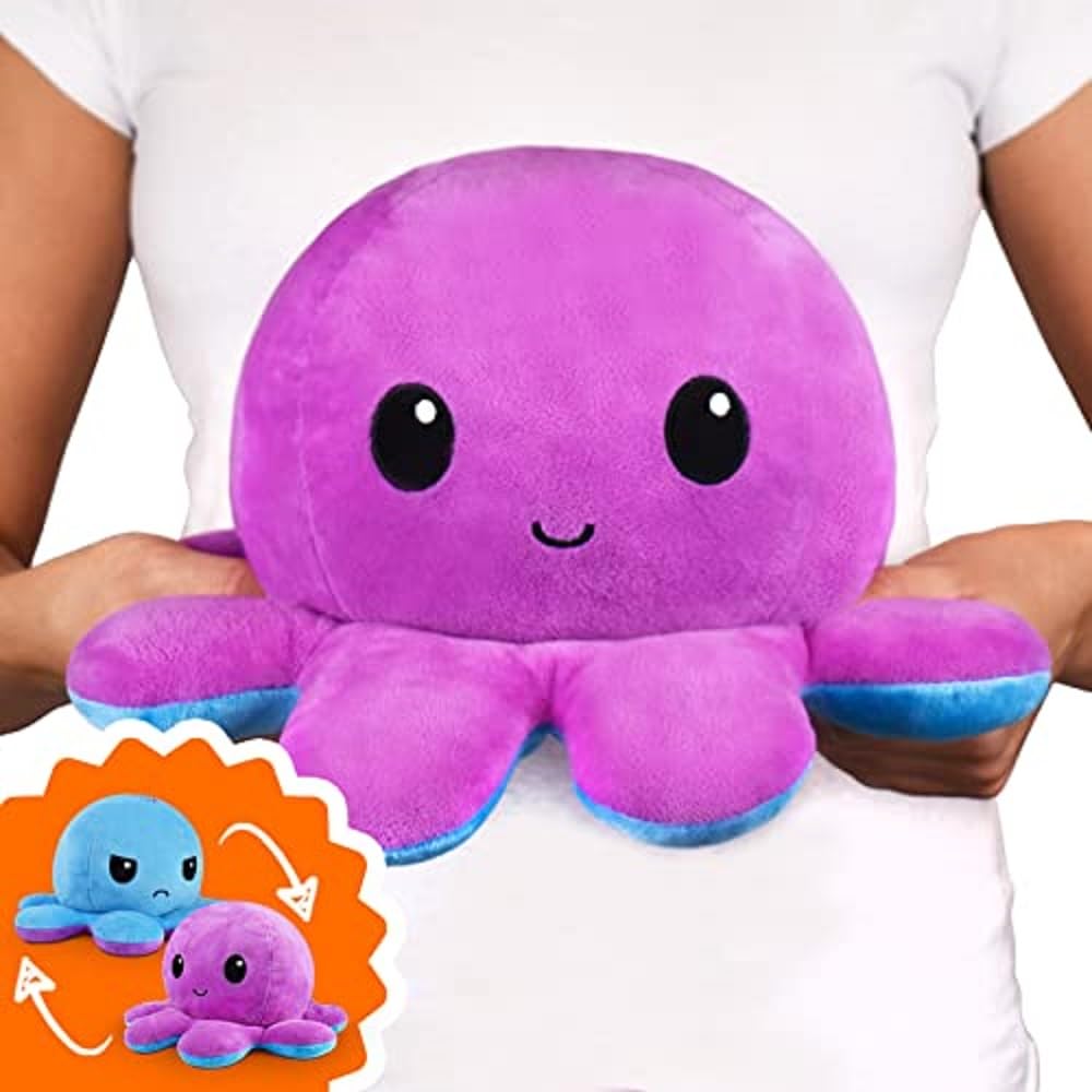 TeeTurtle - Original Reversible Big Octopus Plushie
