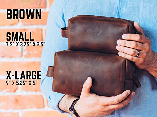 Personalized Leather Dopp Kit, Men's Toiletry Bag, Anniversary Gift Travel Bag 2 Personalized Leather Dopp Kit, Men's Toiletry Bag, Anniversary Gift Travel Bag
