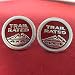 Yoaoo-oem Auto Tuning 2pcs(1set) Oem for Jeep Trail Rated 4x4 Nameplate Emblem Wrangler Grand Cherokee Liberty Badge Sticky Back Logo Trailhawk 2014 (Red)