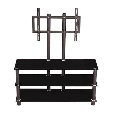 Woodness Glass Eve TV Unit (Glossy, Black)