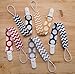 Pacifier Clip - 5 Pack | Unisex | 2-Sided Design | Best Universal Pacifier Holder Set for Girl/boy, Teething Ring Toys, Blankets, Drool Bibs | Perfect Baby Shower Gift