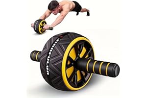 YIZOCOK Ab Roller Wheel - Core & Chest Muscle Training Wheel, Abs Workout Equipment, Fitness Equipment for Home Gym, Wider Ab Machine with Knee Pad Accessories