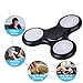 Hot Sale! AMA(TM) LED Light Fidget Hands Spinner Fingertip Bearing Toy EDC Focus ADHD Autism Decompression Gyro (Black)