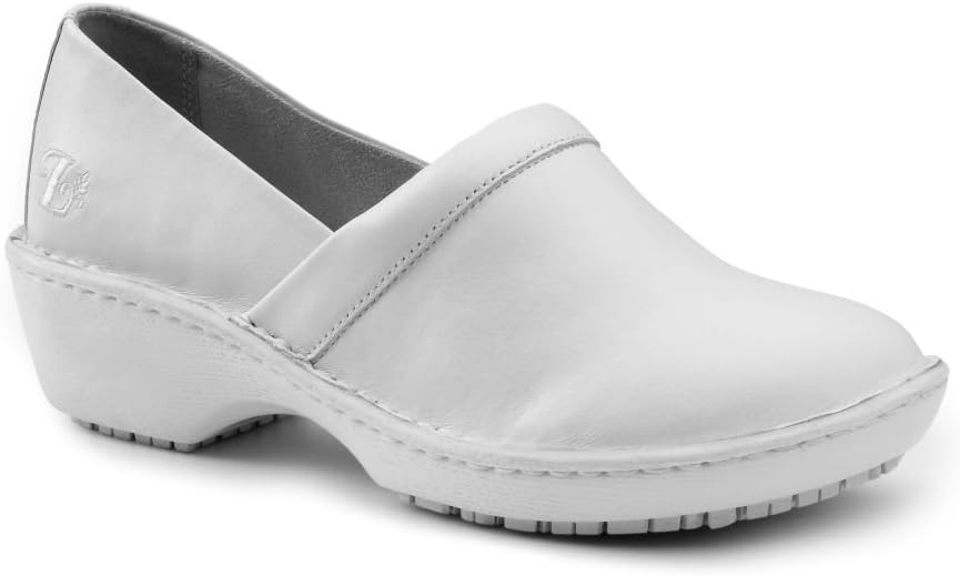 Lila SureGrip Bella Women's White Slip Resistant Clogs