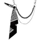 Wloisc Punk Hip Hop Jean Pants Chain Belt Waist Chains Bandana Acrylic Keychain