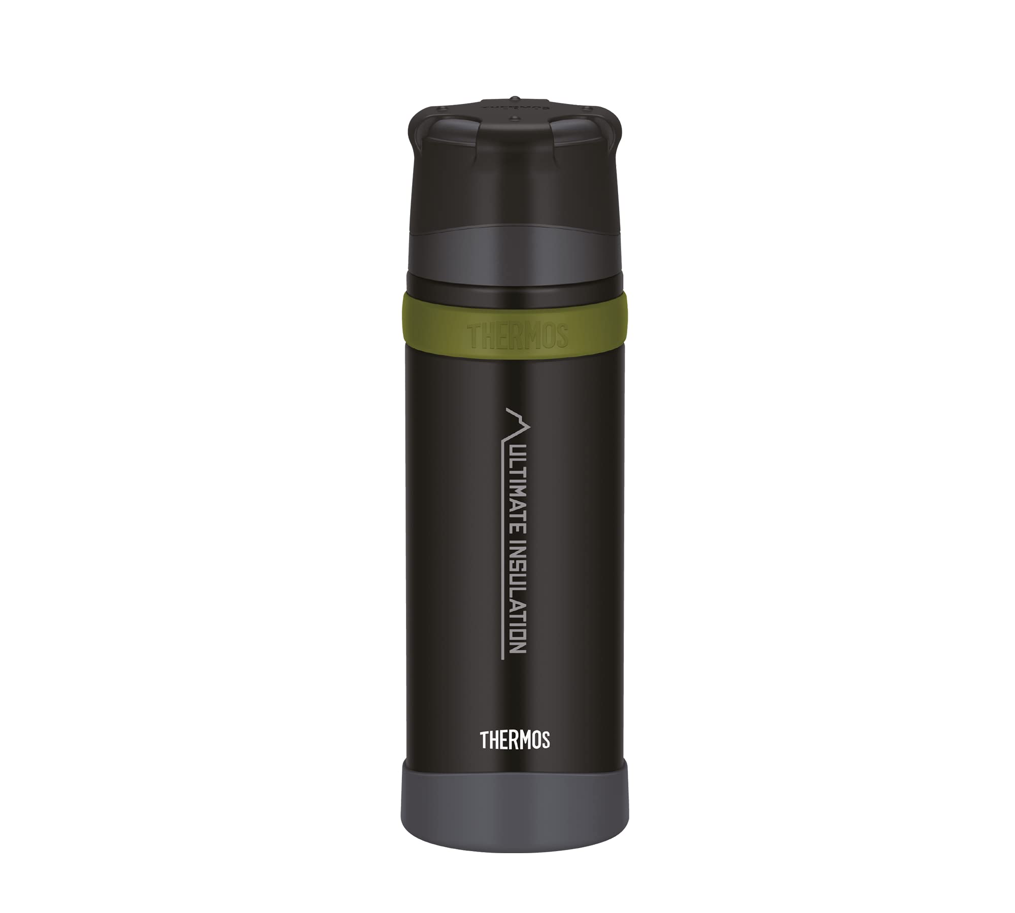 Thermos Flask, Stainless Steel, Charcoal Black mat, 0,7 Liter