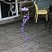 Soledi Creative Crystal Butterfly Mobile Wind Chime Bell Garden Ornament Lucky Gift Yard Garden Living Hanging Decor Art Purple