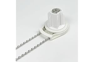 KOCOZA Roller Shade Bead Clutch with 304 Stainless Steel 4.5mm Bead Chain and 5 Connectors Pull Ball Chain for Blinds & Shade