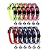 Cat Breakaway Collars Set 12 PCS with Bell Reflective Strap & Safety Buckle, Adjustable 8-12