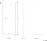 W Waterstone Frameless Bathroom Mirror 120x45cm with Pre-Drilled Holes view 2