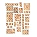 BSIRI 200 Scrabble Tiles NEW Scrabble Letters Wood Pieces 2 Complete Sets - Great for Crafts, Pendants, Spelling