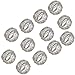 ARN Craft Silver Round Mesh Napkin Rings- Set of 12 for Weddings Dinner Parties or Every Day Use (CW- 07-12)