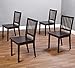 Slat Espresso Wooden Dining Chairs (Set of 4). A Good Dining Chair Compliments Your Dining Room Furniture. Four Of These Dining Room Chairs Will Enhance Your Dining Tables. Guaranteed. This Set Of 4 Dining Chairs Will Add Style To Your Dining Furniture Or Work Well As Kitchen Chairs.