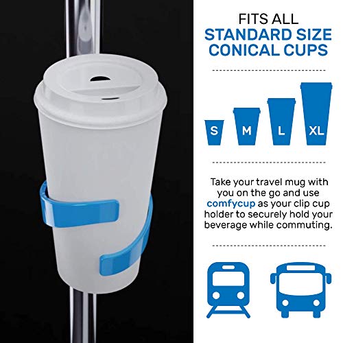 Comfycup™ The World's First Portable Public Transportation Cup Holder