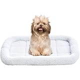 Amazon Basics Padded Pet Bolster Crate Bed Pad - 22 x 15 Inches