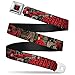 Buckle-Down Seatbelt Belt - DAREDEVIL Action Poses/Comic Panels Grays/Red - 1.5