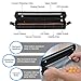 Vacuum Sealer, GEEDIAR Food Vacuum Sealer Machine, Compact Automatic Vacuum Sealing System for Dry & Moist Foods Preservation and Storage Including 15 Sealer Bags, Black