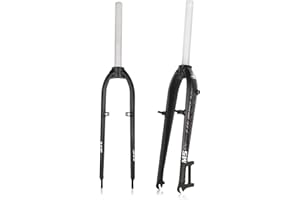 26" 27.5" Bikes Rigid Fork 1-1/8" Threadless Straight Steerer Mountain Bike Rigid Fork Disc/V Brake QR 9X100mm Ultralight Alu