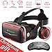 Pansonite 3D VR Glasses Virtual Reality Headset- More Comfortable and Lighter for VR Games and 3D Movie with Adjustable Focal and Pupil Distance, Fit for iOS/Android Smartphones