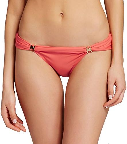 MAR by Vix Women's Full Coverage Bikini Bottom (Small, Coral)
