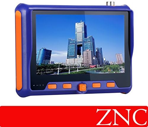 ZNC 5 Inch 4 in 1 HD CCTV Tester TVI AHD CVI CVBS Video Monitor Tester Analog Video Test BNC UTP Cable Test VGA Input DC12V Output Camera Tester