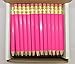 Express Pencils Half Pencils with Eraser - Golf, Classroom, Pew, Short, Mini - Hexagon, Sharpened, Non Toxic, 2 Pencil, Color - Deep Pink, (Box of 48) Golf Pocket Pencils
