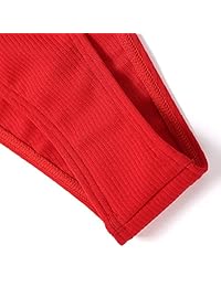 ZAFUL Bikini de dos piezas sin tirantes con encaje acanalado de corte alto para mujer