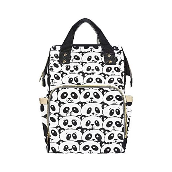 Noir Blanc Panda De Chine Nappy Sac A Langer Sac A Dos Maman Papa Changer Grande