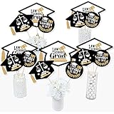 Big Dot of Happiness Law School Grad - Future Lawyer Graduation Party Centerpiece Sticks - Table Toppers - Set of 15