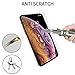 iPhone Xs Max Screen Protector, Ankoe [3-Pack] 9H Hardness Clear Film Anti-Scratch and Anti-Fingerprint Ultra Slim HD Clear Premium Tempered Glass for Apple iPhone Xs Max 6.5Inch 2018