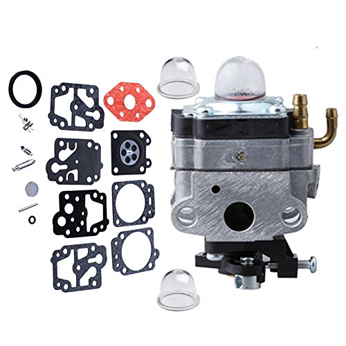 HIFROM 753-1225 Carburetor with Repair Kit Primer Bulb for Troy-Bilt TB415CS TB465SS TB475SS TB490BC Yard Man YM21SS YM26CO YM26SS YM26SS YM26BC YM26BC YM26CS Trimmer