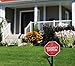 GE SmartHome Security Sign with Yard Stake and Window Decals, Home Protection Warning, Premises Protected by Security System, 45400