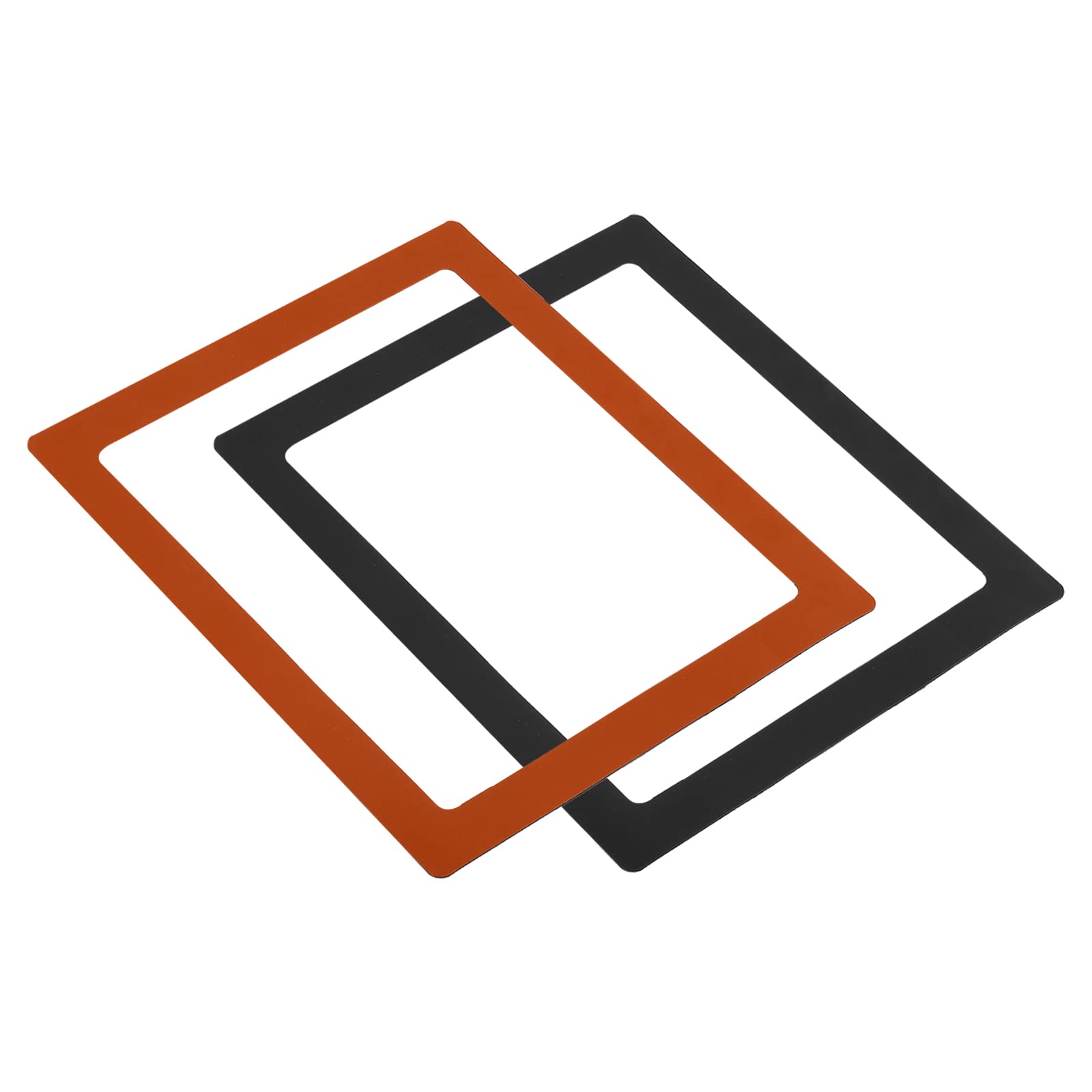 PATIKIL Magnetic Picture Frame, 2 Pack Magnetic Photo Frame Picture Holder Holds 8.5x11 Inch Photos for Refrigerator Metal Home Office, PVC Orange