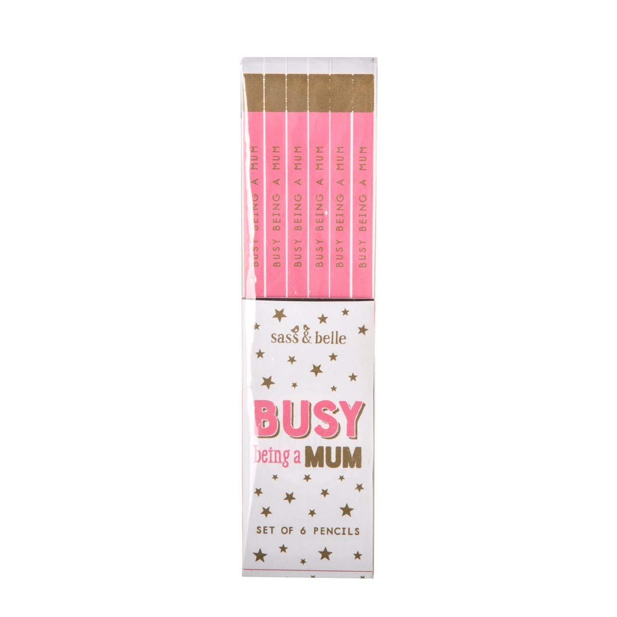 Sass & Belle Busy Being a Mum Pencils - Set of 6